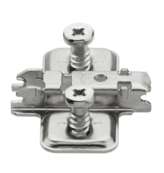 CLIP prowadnik, 0 mm, stalowy, zamont. wkręty EURO,regulacja wysokosci