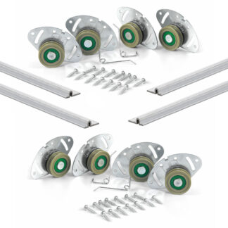 Zestaw okuć MICRA do niskich i wysokich zabudów, 1,5m, 2-drzwi