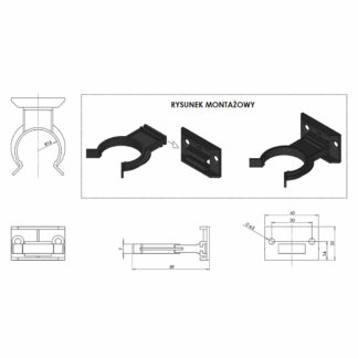 Klip MULTILEG do cokołów drewnianych