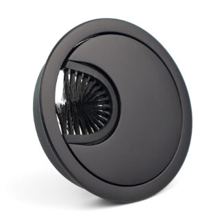 Metalowy przepust, przelotka kablowa, okrągły 60mm CZARNY MAT