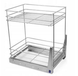 Cargo mini 300mm, 2-poziomy, srebrne P22