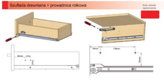 Uniwersalny spowalniacz do prowadnic rolkowych AIRTICBOX SLIM, szary