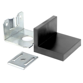 Zawieszka meblowa IKA uniwersalna z zaslepką czarna