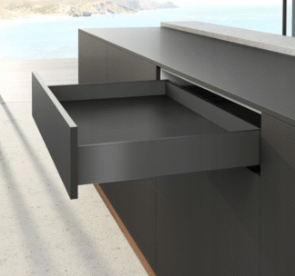 Szuflada HETTICH AVANTECH L550 H101 antracyt, prowadnice ACTRO