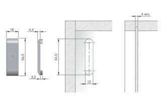 Zaślepka do zawieszki LIBRA, fi-12 tworzywo, biała