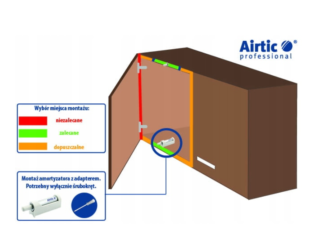 adapter do amortyzatora biały
