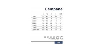 Uchwyt meblowy Campana C-5829, 320mm, aluminium