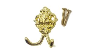 Wieszak meblowy, podwójny WP-93, złoty połysk