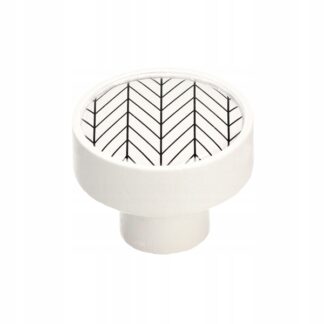 Gałka drewniana GD08 GAMET czarna jodełka