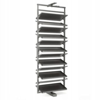 Kosz obrotowy, cargo na buty wysoki, do szafki 800mm, 12 półek