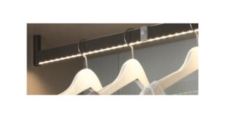 Drążek ubraniowy LED do szaf AP2175 L2950 - Mocca