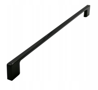 Uchwyt meblowy UN73, 192mm, czarny połysk