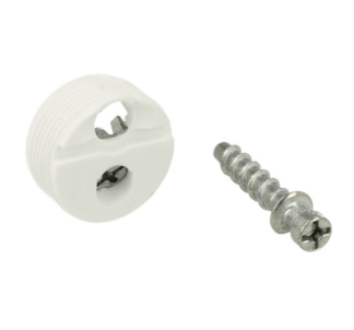 ZŁĄCZE-OBUDOWA NA WCISK Z WKRĘTEM BIAŁE