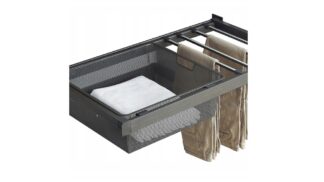 Szuflada wysuwana na spodnie ELIS W800 + kosz H285 - Mocca