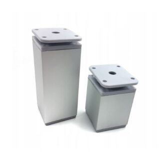 Nóżka meblowa kwadratowa 40x40 H-100 aluminium