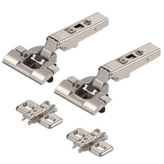 2x Zawias nakładany 110°, z blumotion + prowadnik