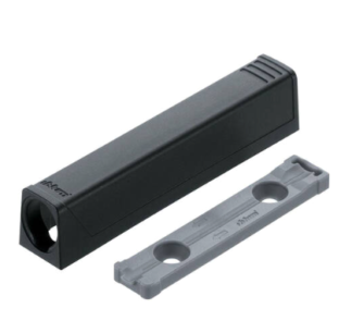 Adapter prosty do Tip-on, wersja długa, brunatnoczarny