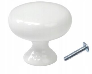 Gałka meblowa Toronto A-0823, biały połysk