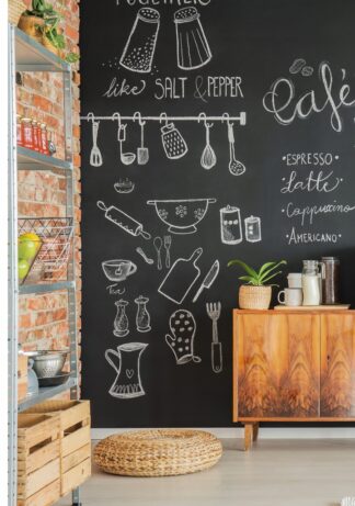 Okleina tablicowa 67,5x100cm czarna tablica