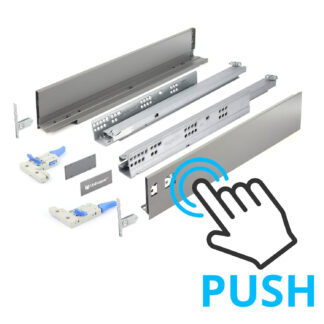 Unihopper - Szuflada Cienkościenna PUSH TO OPEN, L-450 H80mm - Antracyt