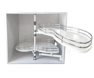 Nerka AMIX prawa z dociągiem - biała + chrom