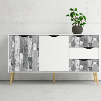 Okleina meblowa samoprzylepna 45x100 cm Ciemne deski Vintage