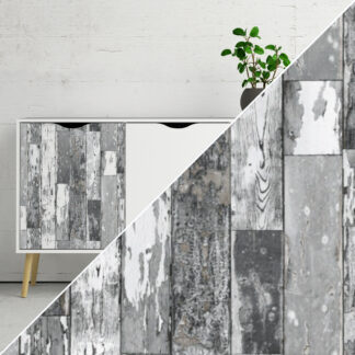 Okleina meblowa samoprzylepna 45x100 cm Ciemne deski Vintage