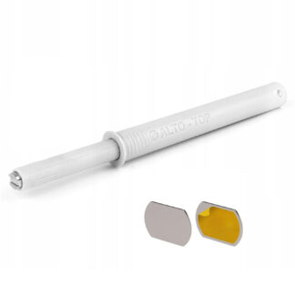 Odbojnik K-PUSH długi wpuszczany z magnesem szary + płytka