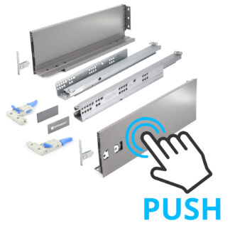 Unihopper - Szuflada Cienkościenna PUSH TO OPEN, L-500 H120mm - Antracyt