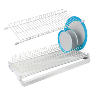 Ociekarka 50 biała stelaż