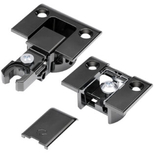 Zawias barkowy Kimana do frontów uchylnych, czarny mat, kpl