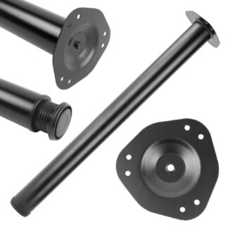 Noga meblowa do blatu, stołu H710 czarny mat