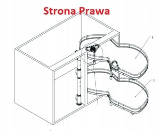 Nerka W-500+ mata -Prawa - soft close -biała