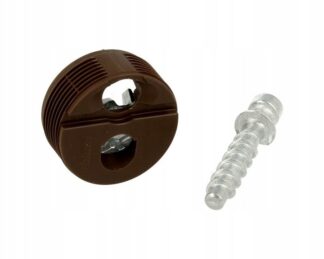 ZŁĄCZE-OBUDOWA NA WCISK Z WKRĘTEM BRĄZ