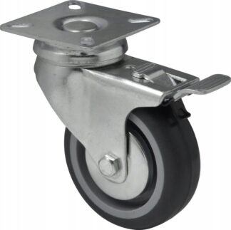 Kółko obrotowe gumowe fi50 z hamulcem