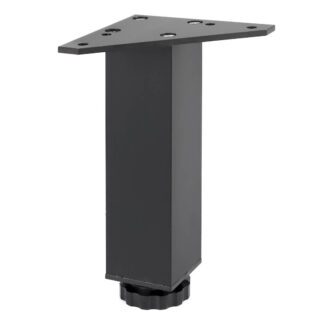 Nóżka meblowa industrialna 38x38 H-150 czarny mat