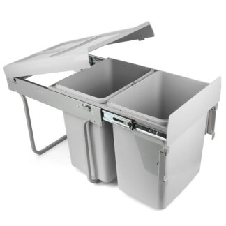 Sortownik, kosz na śmieci Maxima 2x20L moc. frontu