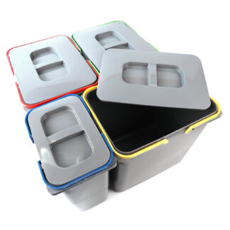 Sortownik na śmieci do szafki 60cm, 69L