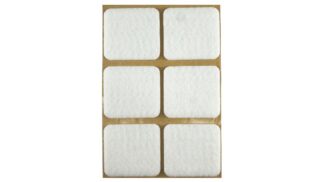 Podkładka filcowa, biała-kwadrat, 40x40mm, h=3mm