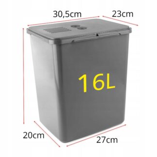 Sortownik, kosz na śmieci z filtrem węglowym do szafki 600mm, 48L