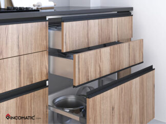 Listwa uchwytowa SYMA14, h-14mm, L-2950mm – czarny połysk