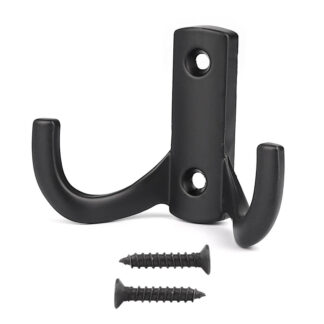 Wieszak meblowy dwupunktowy gładki CZARNY MAT DW13