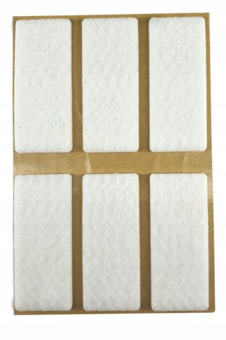 Podkładka filcowa biała-prostokąt, 25x60mm, h=3mm