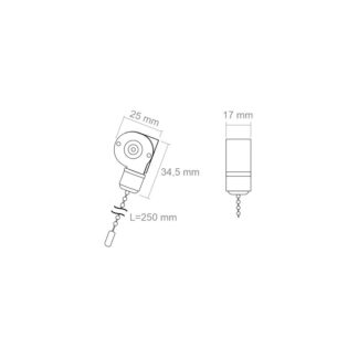 Wyłącznik łańcuszkowy chrom