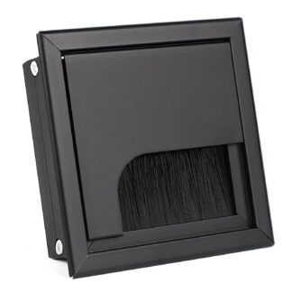 Przepust biurkowy [X1026] 80x80 czarny