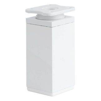 Nóżka meblowa kwadratowa 40x40 H-100 biały połysk