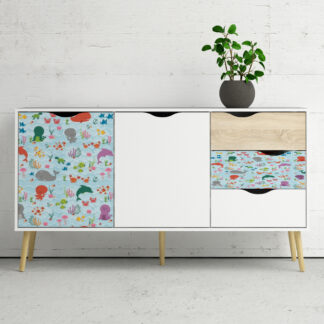 Okleina meblowa dziecięca 45x100 cm Podwodny świat