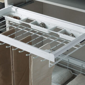 Szuflada wysuwana ELIS na spodnie z organizerem W900 - biała