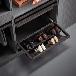 Szuflada wysuwana na buty, 800mm - Mocca