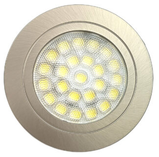 Oprawa meblowa, wpuszczana ROUND, 1,8W, 24 LED, inox, BZ